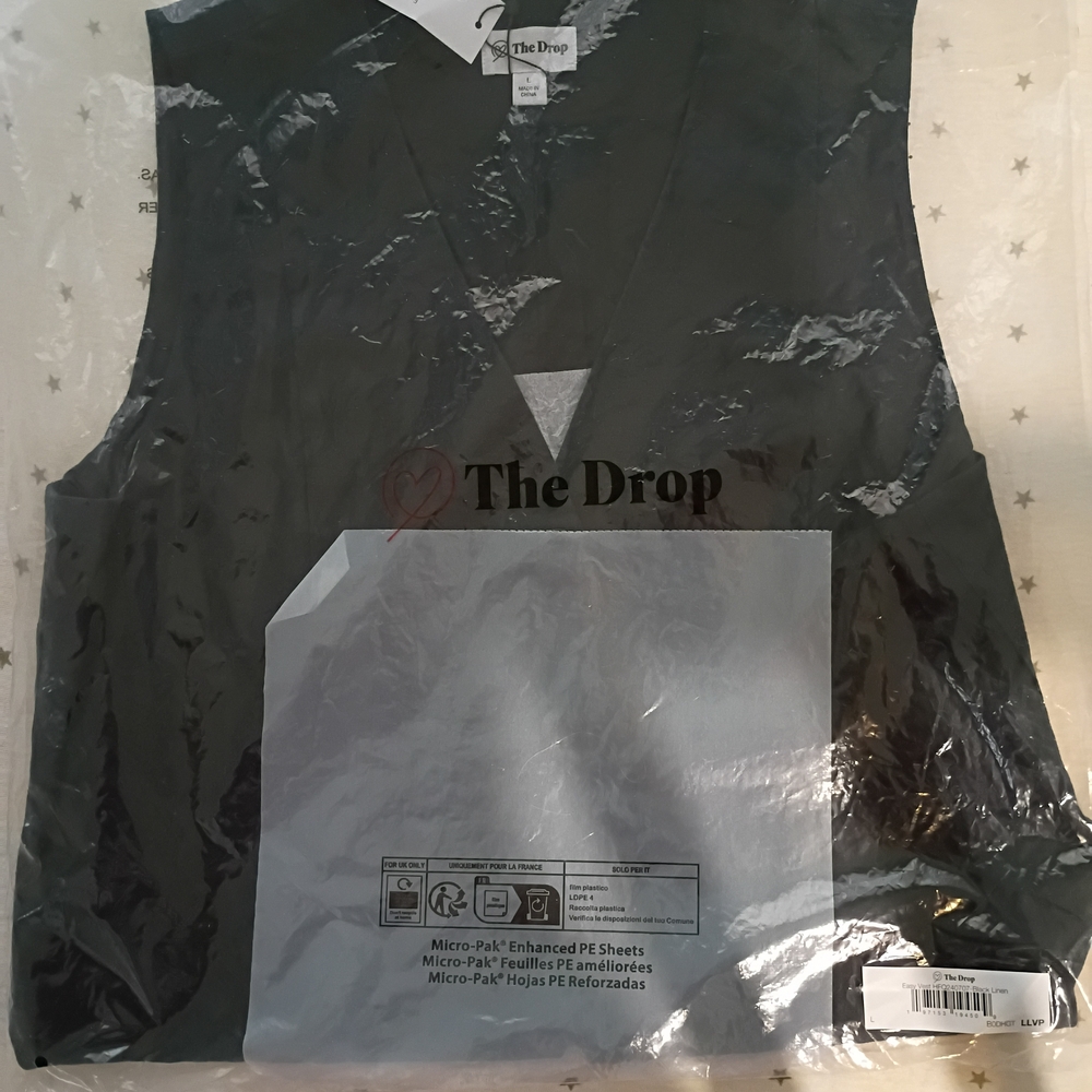 NWT The Drop Linen Vest S Small - Picture 8 of 10